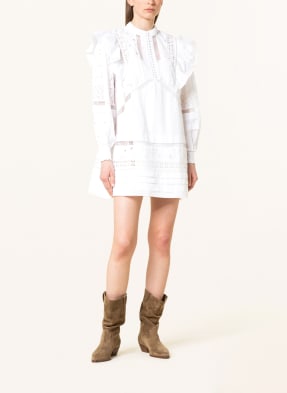 ALL SAINTS Kleid PRIM BRODERIE mit Lochstickereien