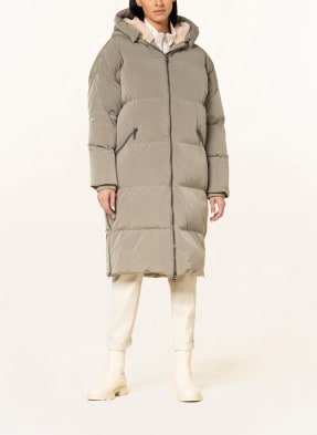 BLONDE No.8 Steppmantel ICE mit Kunstfellbesatz