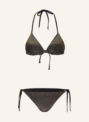 EMPORIO ARMANI Bikini trójkątne z błyszczącą przędzą