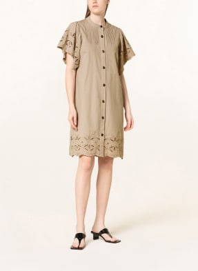 FREEQUENT Hemdblusenkleid FQCARO mit Lochspitze