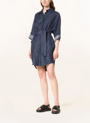 FABIANA FILIPPI Hemdblusenkleid in Jeansoptik mit 3/4-Arm