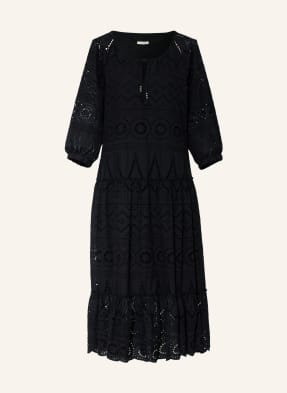 lilienfels Kleid mit 3/4-Arm und Lochstickerei