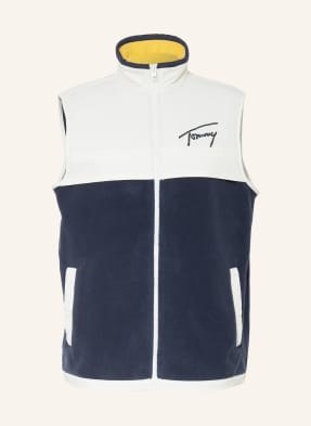 TOMMY JEANS Fleece vest in mixed materials