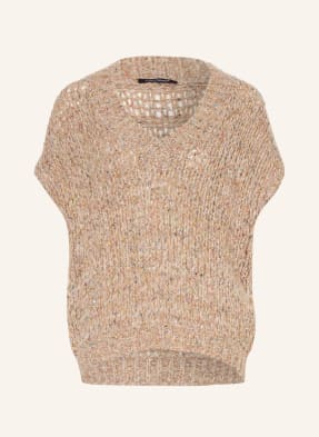 LUISA CERANO Sleeveless sweater with sequins