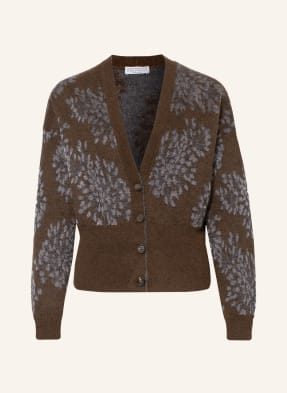 BRUNELLO CUCINELLI Cardigan with glitter thread and mohair