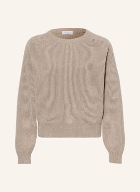 BRUNELLO CUCINELLI Sweater with cashmere and sequins
