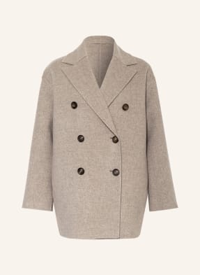 BRUNELLO CUCINELLI Cashmere-Mantel mit Schmuckperlen