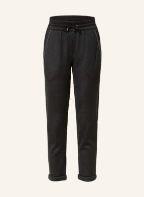 BRUNELLO CUCINELLI 7/8 trousers in jogger style with silk and beading