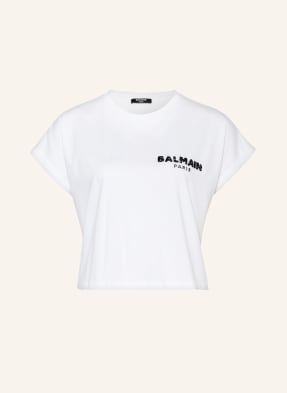BALMAIN T-Shirt mit Schmucksteinen