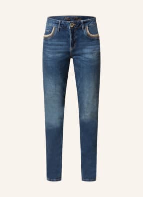 MOS MOSH Skinny Jeans BRADFORD mit Glitzergarn und Schmucksteinen