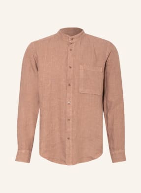 NN07 Linen shirt EDDIE regular fit with stand-up collar