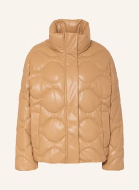 BOSS Quilted jacket PAFROSTY in leather look
