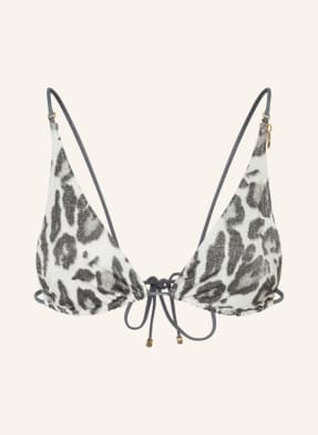 STELLA McCARTNEY SWIMWEAR Triangel-Bikini-Top mit Glitzergarn