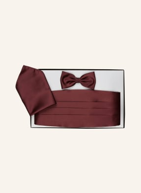 WILVORST Set: Cummerbund, pocket handkerchief and bow tie