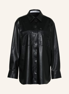 Calvin Klein Jeans Overshirt in leather look