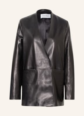 Calvin Klein Leather blazer 