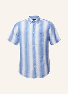 FYNCH-HATTON Kurzarm-Hemd Comfort Fit aus Leinen