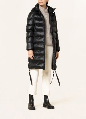 darling harbour Quilted coat with removable hood