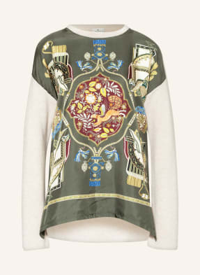 ETRO Sweter z dodatkiem jedwabiu z mieszanki materiałów