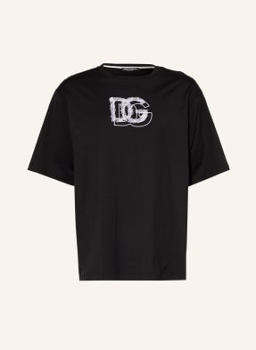 DOLCE & GABBANA T-shirt oversize z haftami