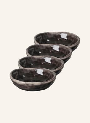 BROSTE COPENHAGEN Set of 4 bowls NORDIC COAL