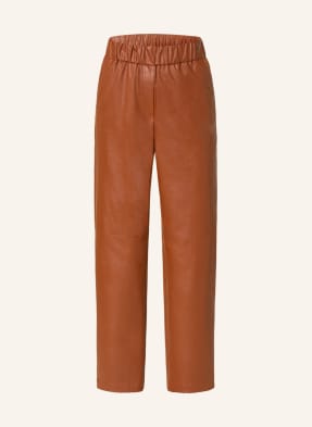 MARC CAIN 7/8 trousers in leather look