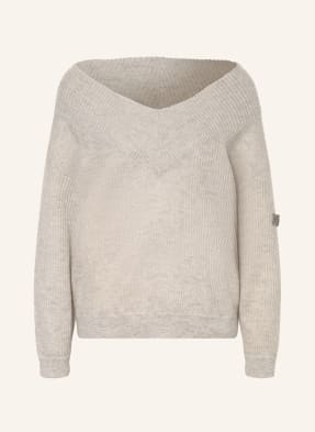 BRUNELLO CUCINELLI Oversized-Pullover mit Mohair und Glitzergarn