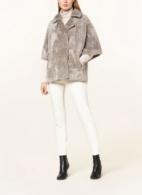 BENEDETTA NOVI Lammfell-Cape SANDRAS mit 3/4-Arm