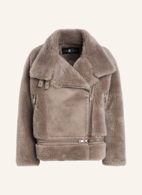 LUISA CERANO Bikerjacke mit Teddyfell