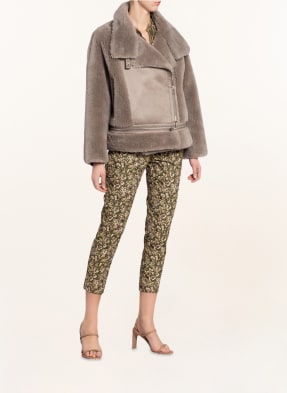 LUISA CERANO Bikerjacke mit Teddyfell