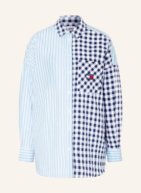 TOMMY JEANS Hemdbluse GINGHAM im Materialmix