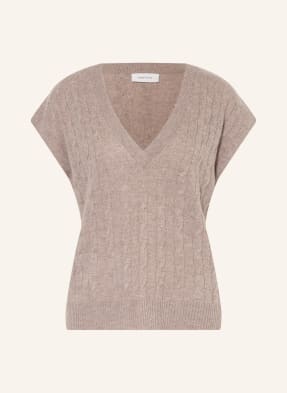 darling harbour Sweater vest with cashmere