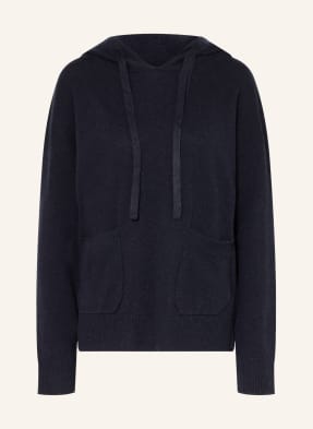 darling harbour Knit hoodie with cashmere 