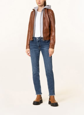 gipsy Lederjacke GWAICIE mit abnehmbarer Blende