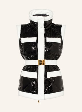 BALMAIN Quilted vest in leather look