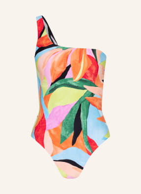 SEAFOLLY One-shoulder swimsuit TROPFEST reversible