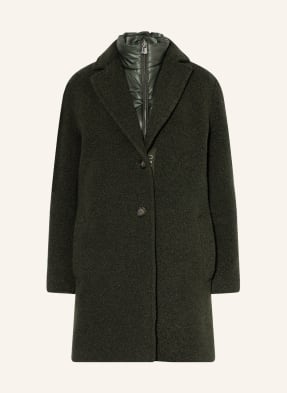 ICONS CINZIA ROCCA Wool coat with removable trim