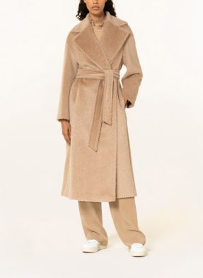 MaxMara STUDIO Teddyfell-Mantel FEBE mit Alpaka