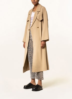 GANNI Trench coat with 3/4 sleeves