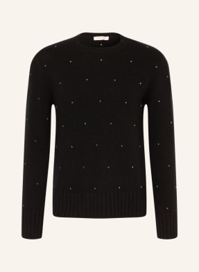 VALENTINO Sweater with cashmere and rivets
