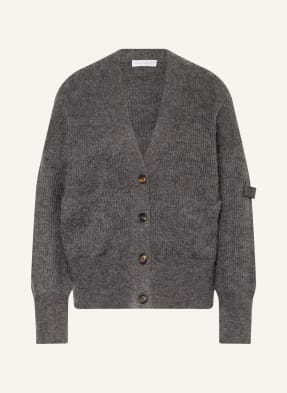 BRUNELLO CUCINELLI Oversized cardigan with glitter thread and mohair