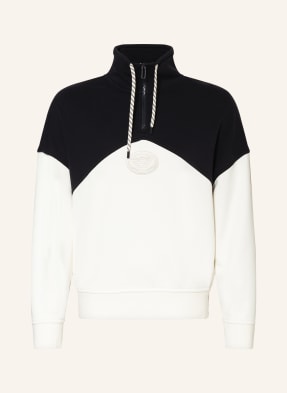EMPORIO ARMANI Half-zip sweater in sweatshirt fabric