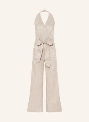 MIRYAM Linen jumpsuit with glitter thread