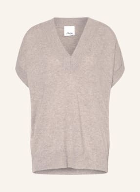 ALLUDE Short sleeve sweater with cashmere 