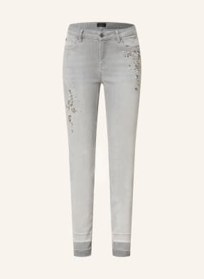 monari Destroyed jeans with beading and decorative gems