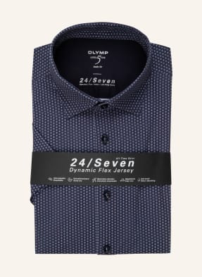 Breuninger Herren Kleidung Hemden Business Hemden Kurzarm-Hemd Level Five 24/Seven Body Fit blau 