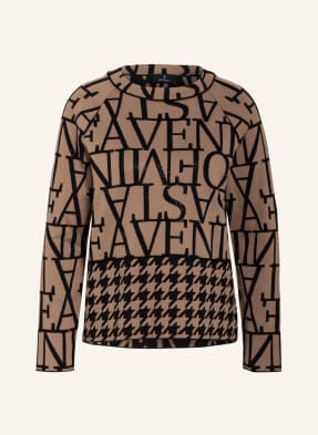 monari Pullover CATWALK mit Schmucksteinbesatz
