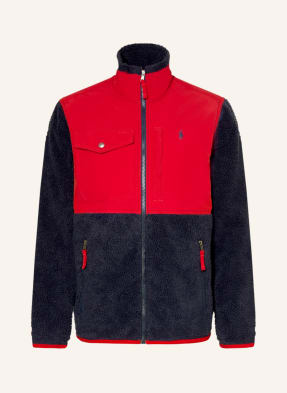 POLO RALPH LAUREN Kurtka z pluszowego materiału z mieszanki materiałów