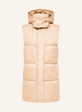 ONLY Quilted vest with removable hood 