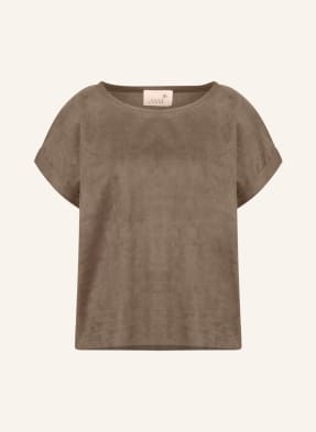 Juvia T-Shirt in Lederoptik